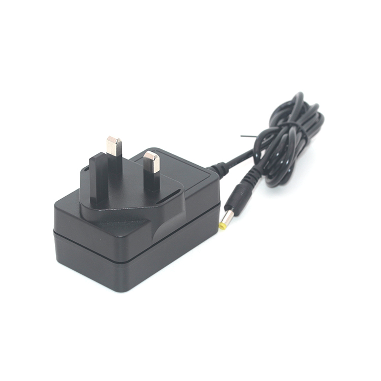 12V2A UK plug with 1.2M DC cable power adapter